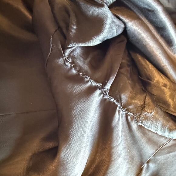 AllSaints Mallieus Men’s Wool Plaid Yuto Pea Coat Charcoal Gray Size Medium 38 - Picture 15 of 16